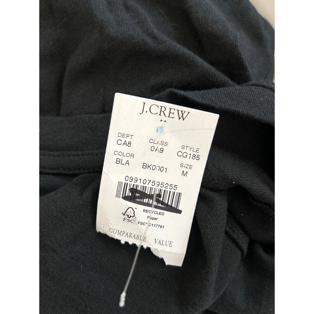 J.Crew Factory Womens Short Sleeve V-Neck Cotton Classic Tee T-Shirt Medium New - Picture 8 of 8